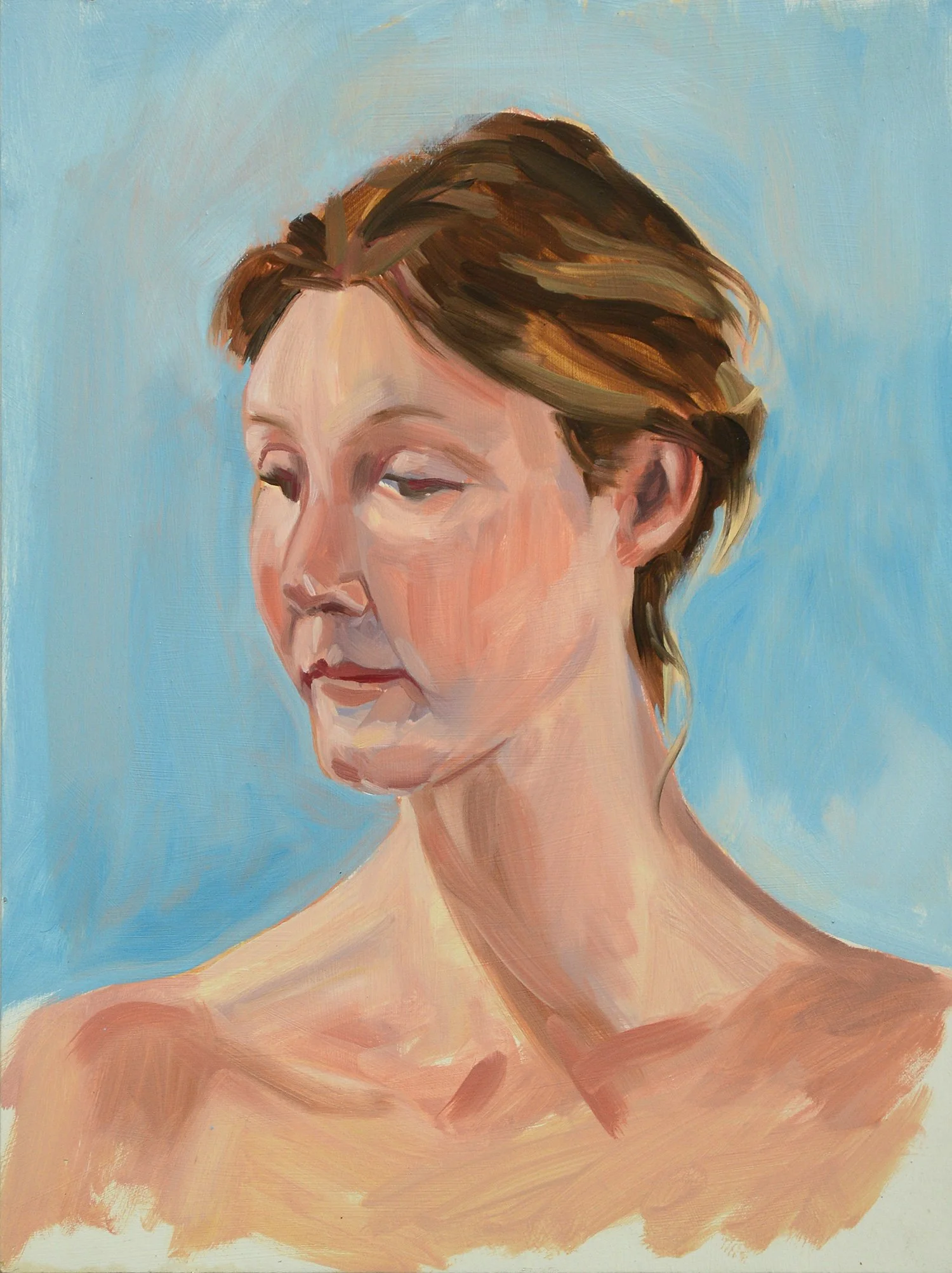 Blue Violet,  oil on panel, 30x40cm