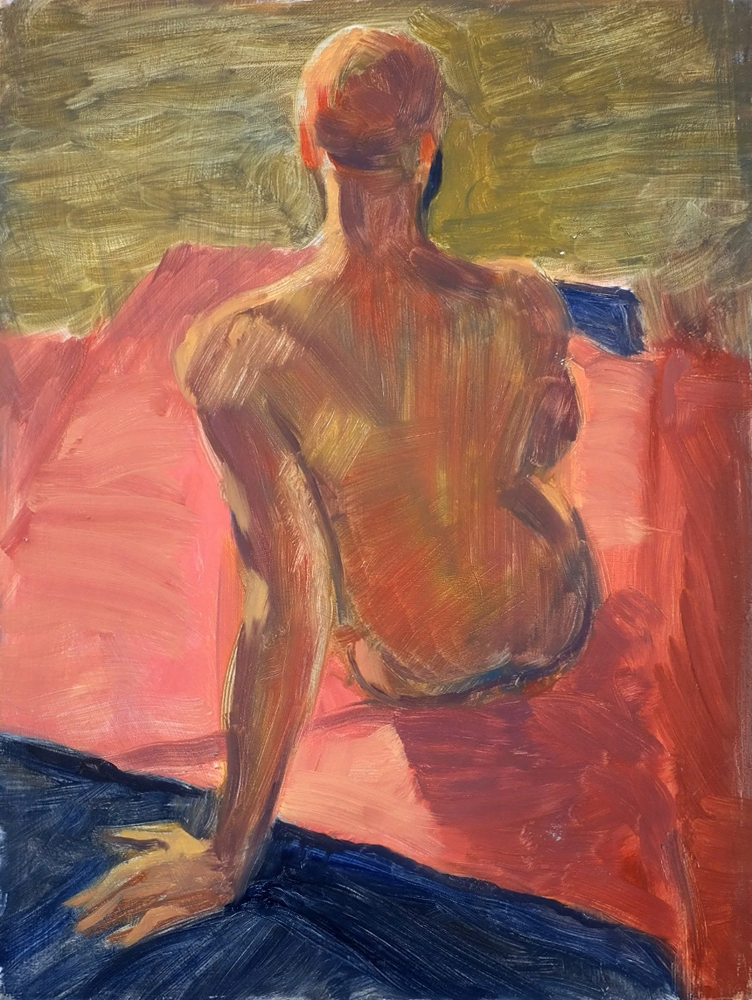 Roy's back,  oil on panel, 30x40cm