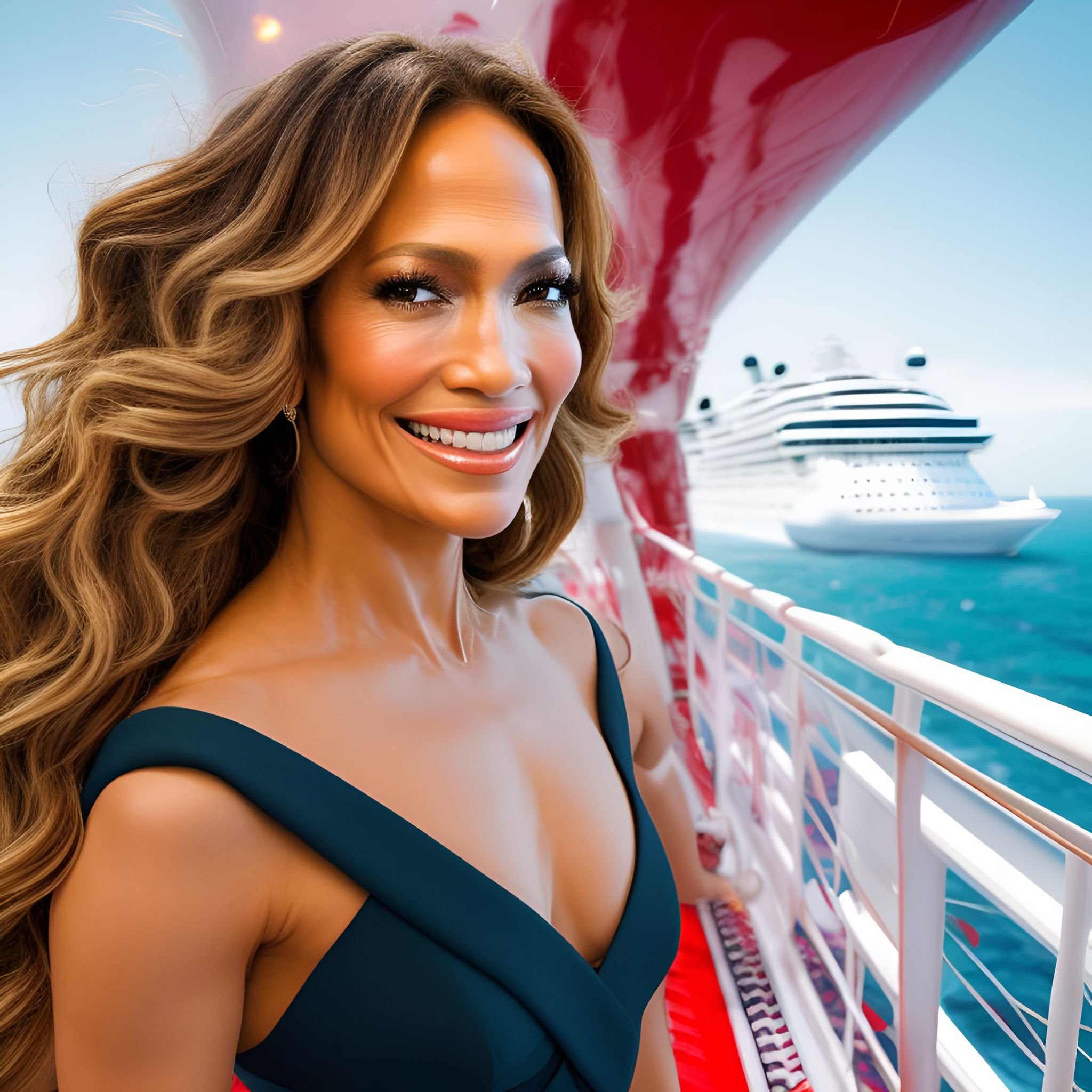 Jennifer Lopez, the Chief Celebration Officer of Virgin Voyages. 0.2 AI's Imaginative Twist. Ylyth Magazine AIPix. 2023.jpeg