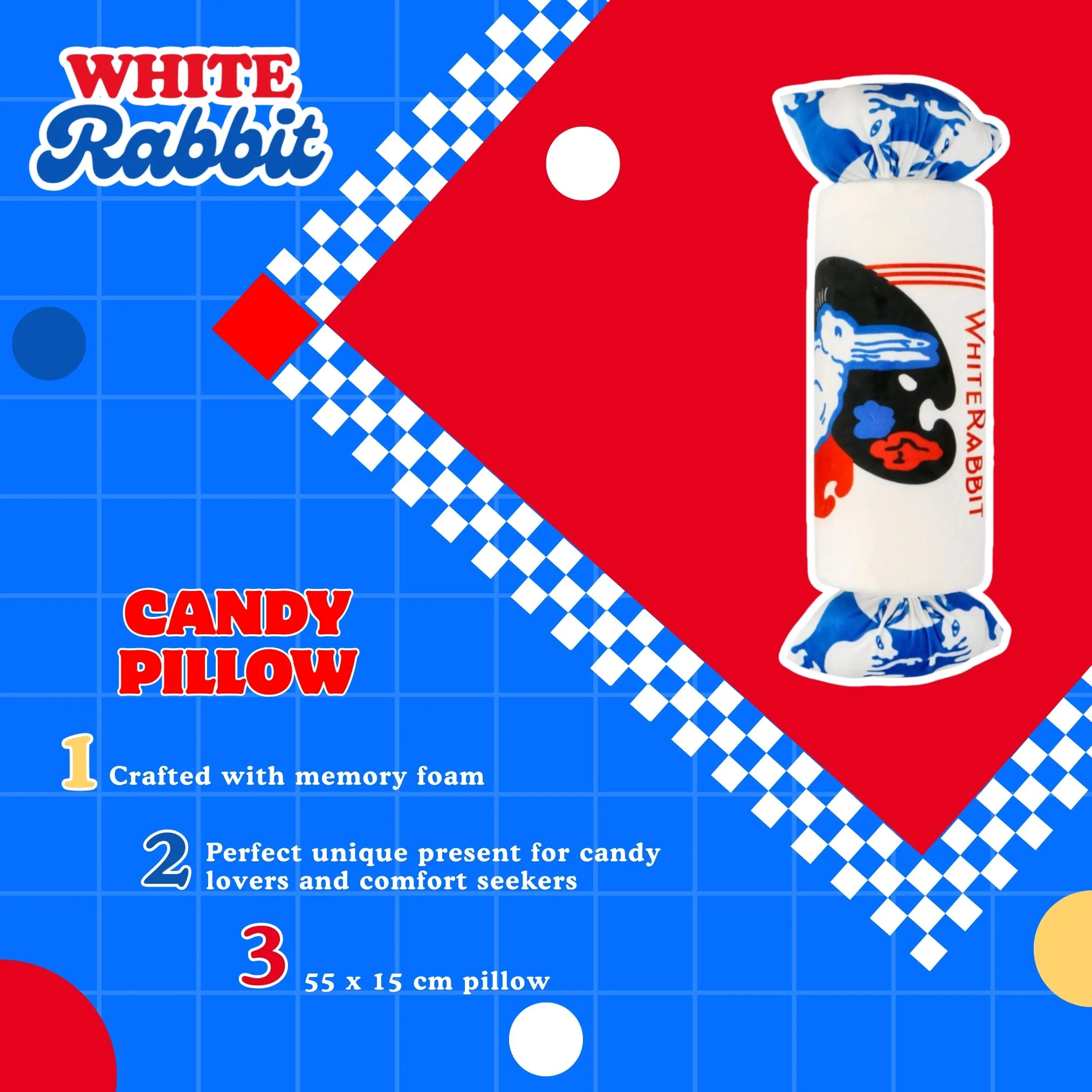 White Rabbit Candy Pillow - Gift Wrapped