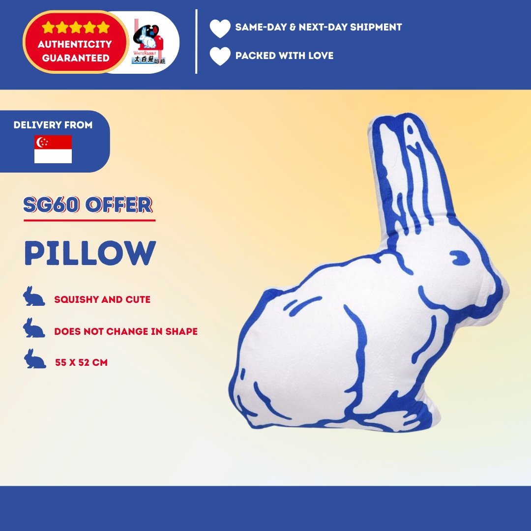White Rabbit Pillow