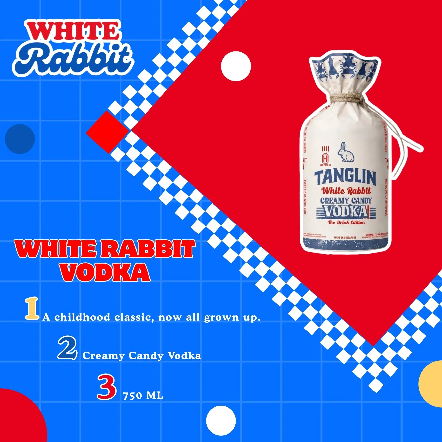 White Rabbit Creamy Candy Vodka (750 ML) | SELF PICK-UP!