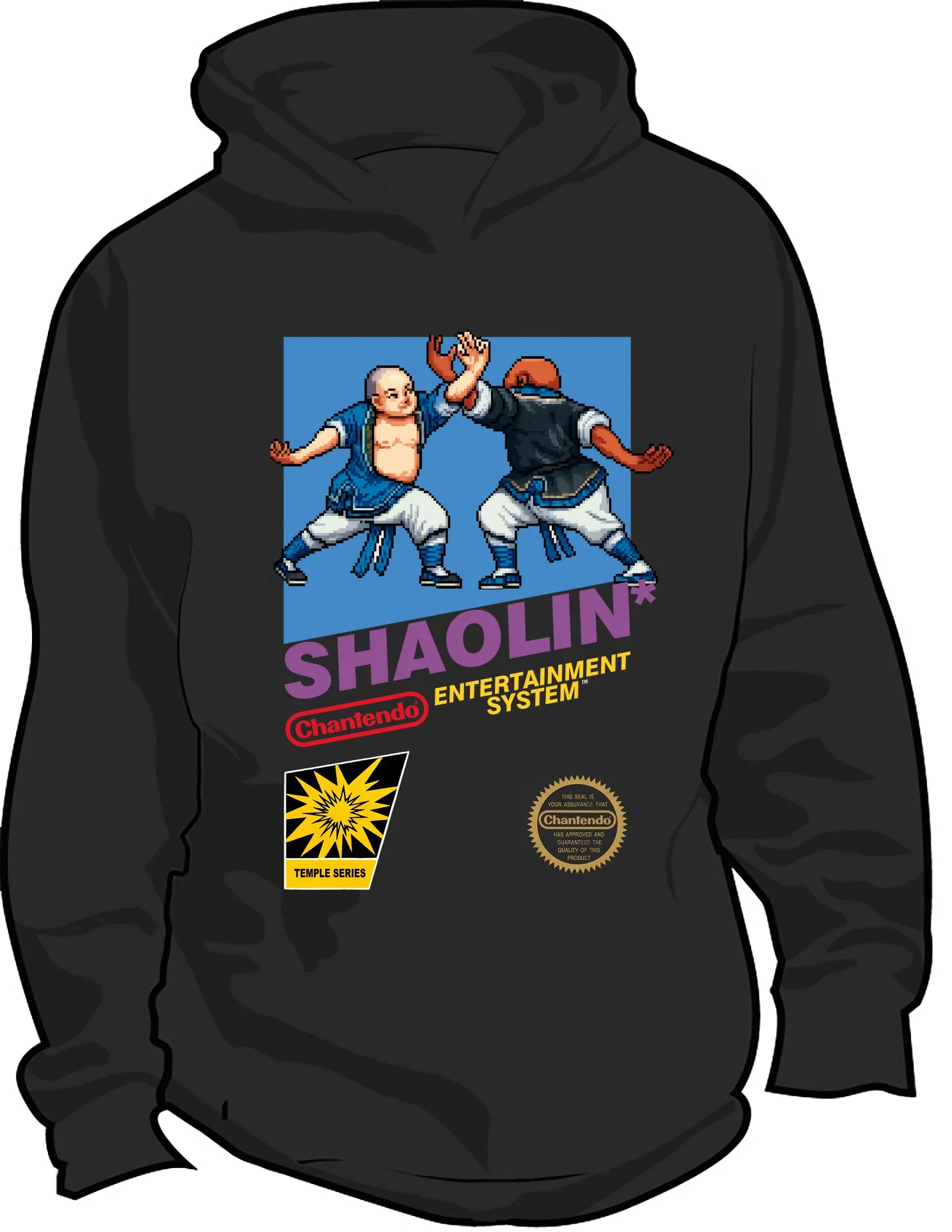 Shaolin 8 Bit KF Master Hoodie Front.jpg