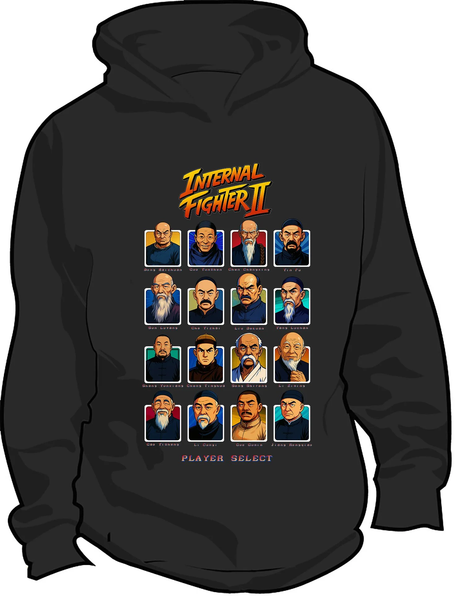 Internal Fighter ii Hoodie Front Black.jpg