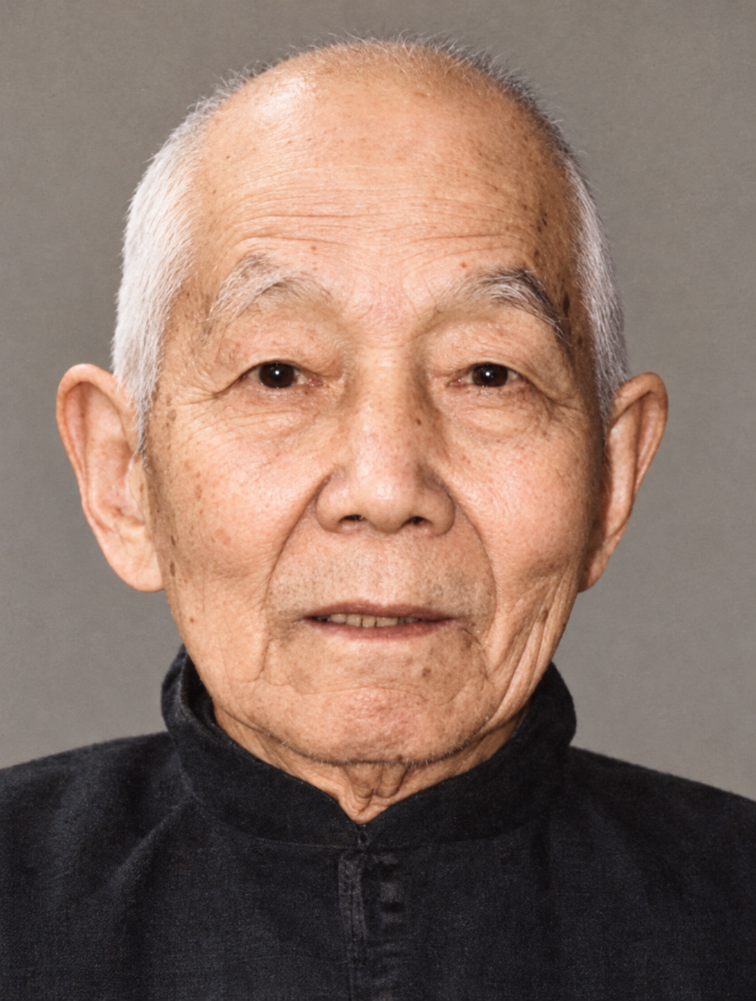 Colourised portrait of Wu Dianke, Shanxi Xingyi Quan practitioner and author