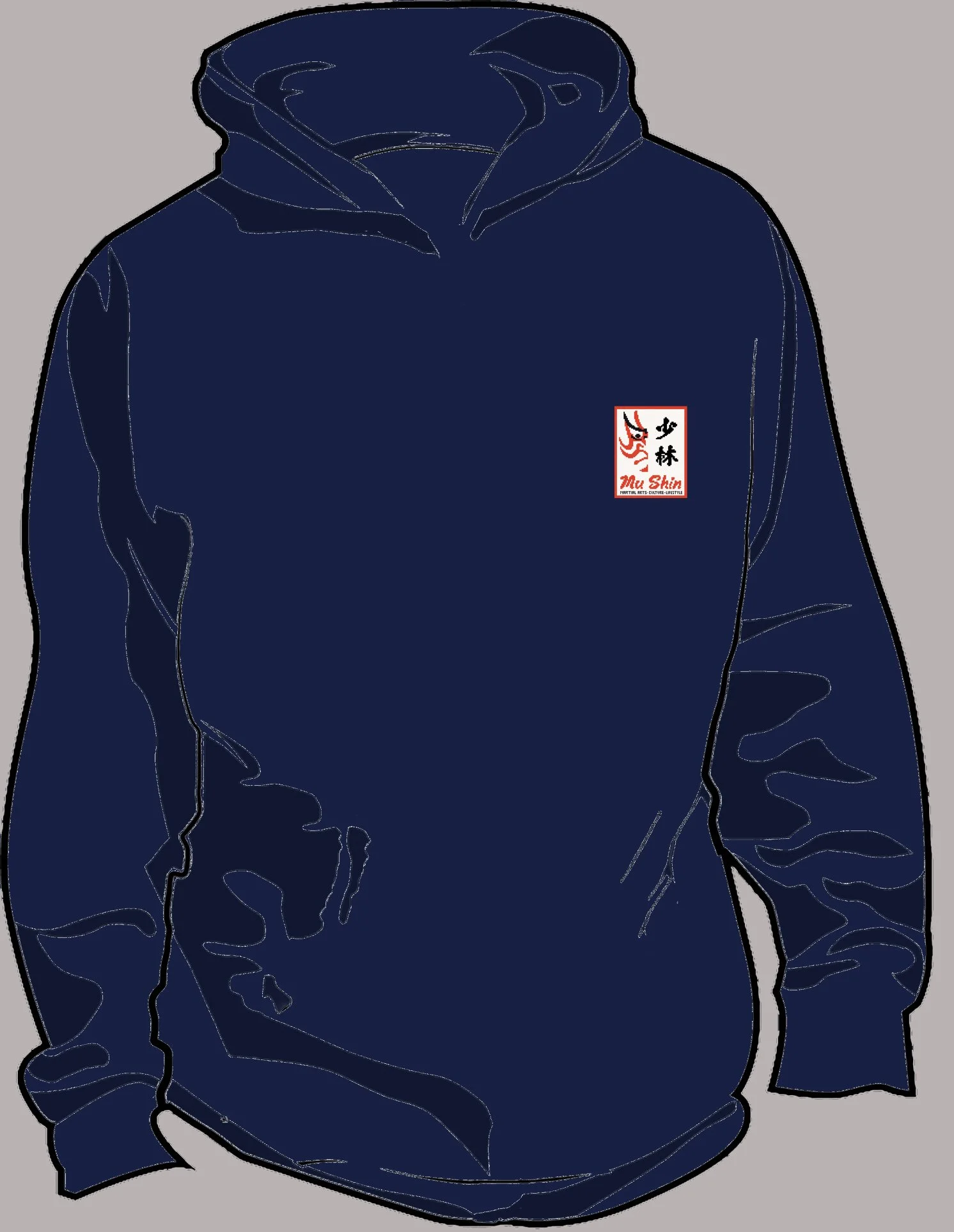 Shaolin Temple Motif Hoodie Navy Layout F.jpg
