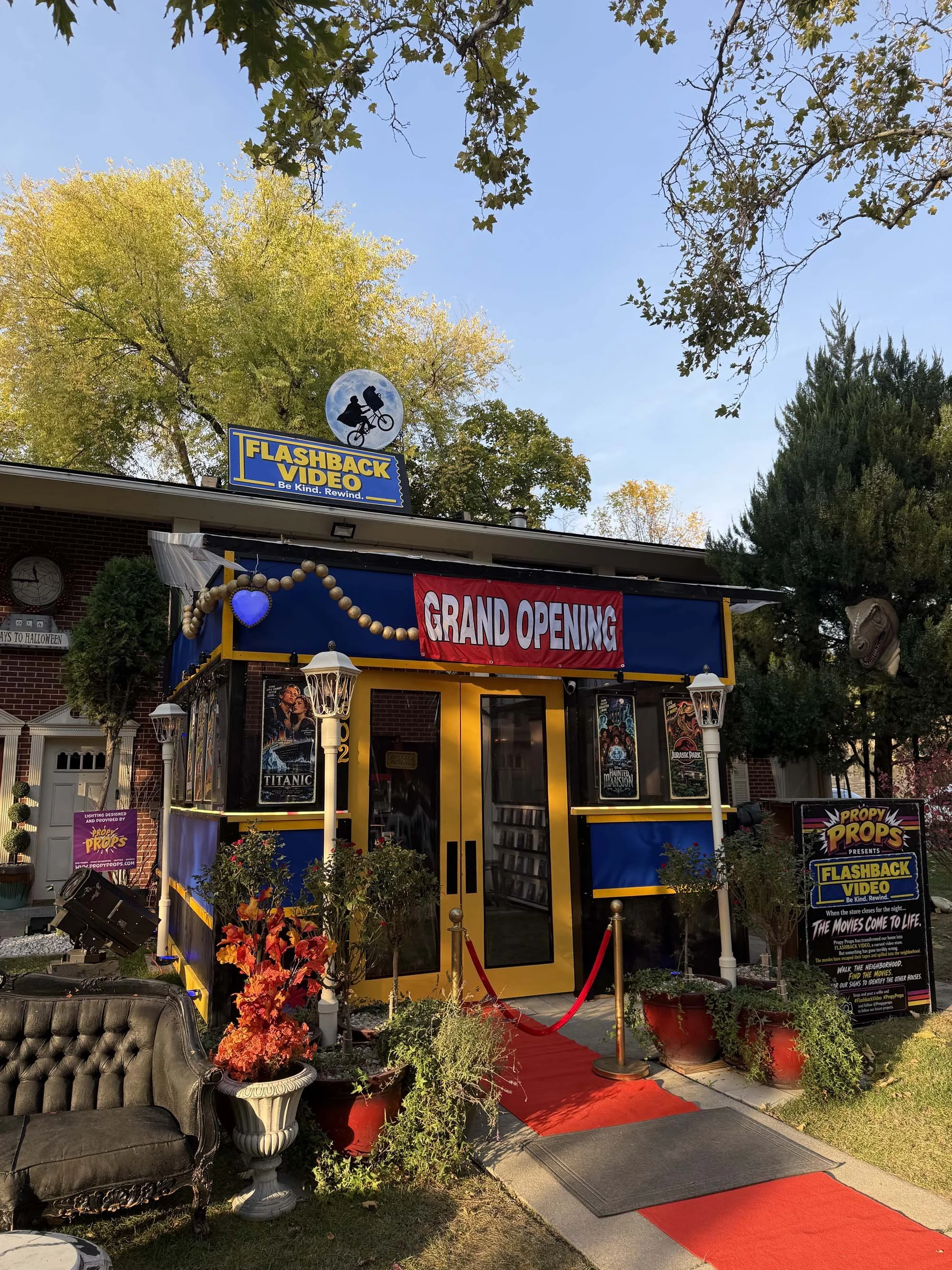 Flashback Video Boise Idaho - Halloween Video Store Themed House Near Harrison Blvd - Treasure Valley Propy Props Presents Movies That Come To Life 3.jpg