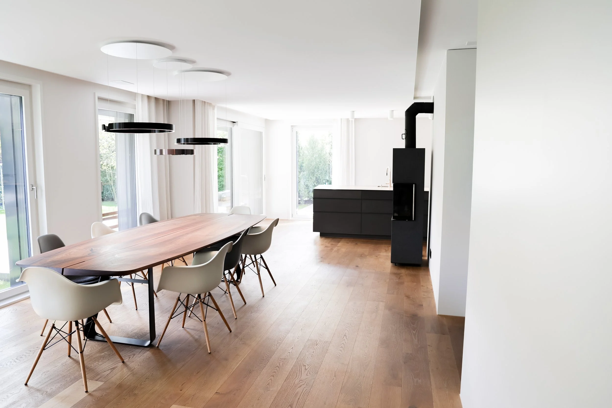 Esszimmer mit Cheminée