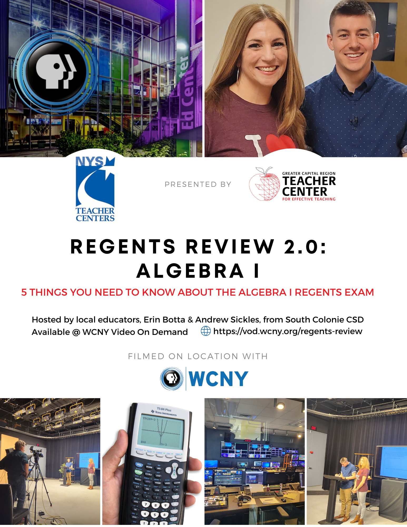 Prepare for the Algebra 1 Regents Exam with the Greater Capital Region Teacher Center 