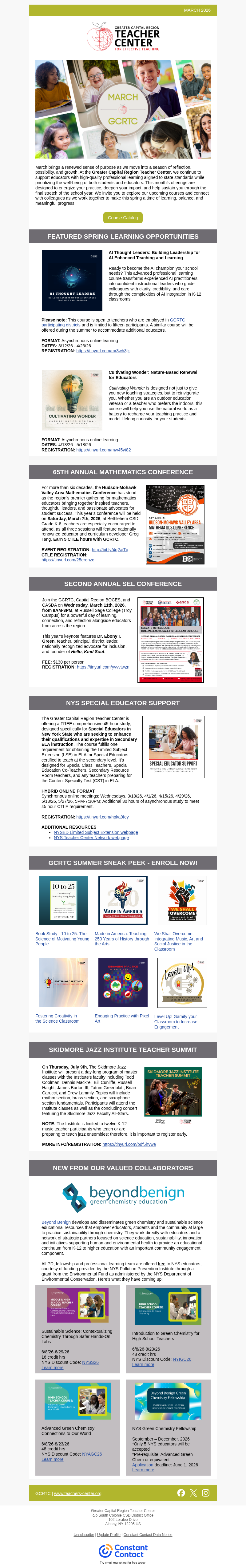 GCRTC Monthly - March 2026