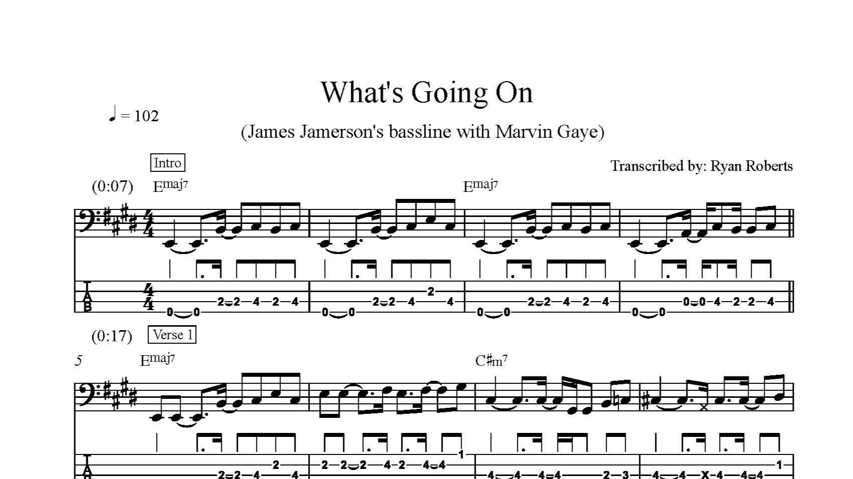 James Jamerson - "What's Going On?"