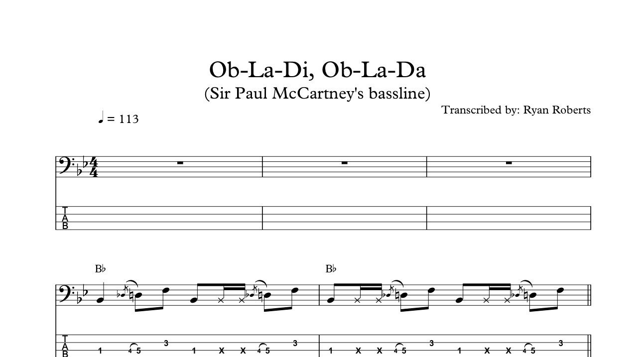 Paul McCatney - "Ob-La-Di, Ob-La-Da"