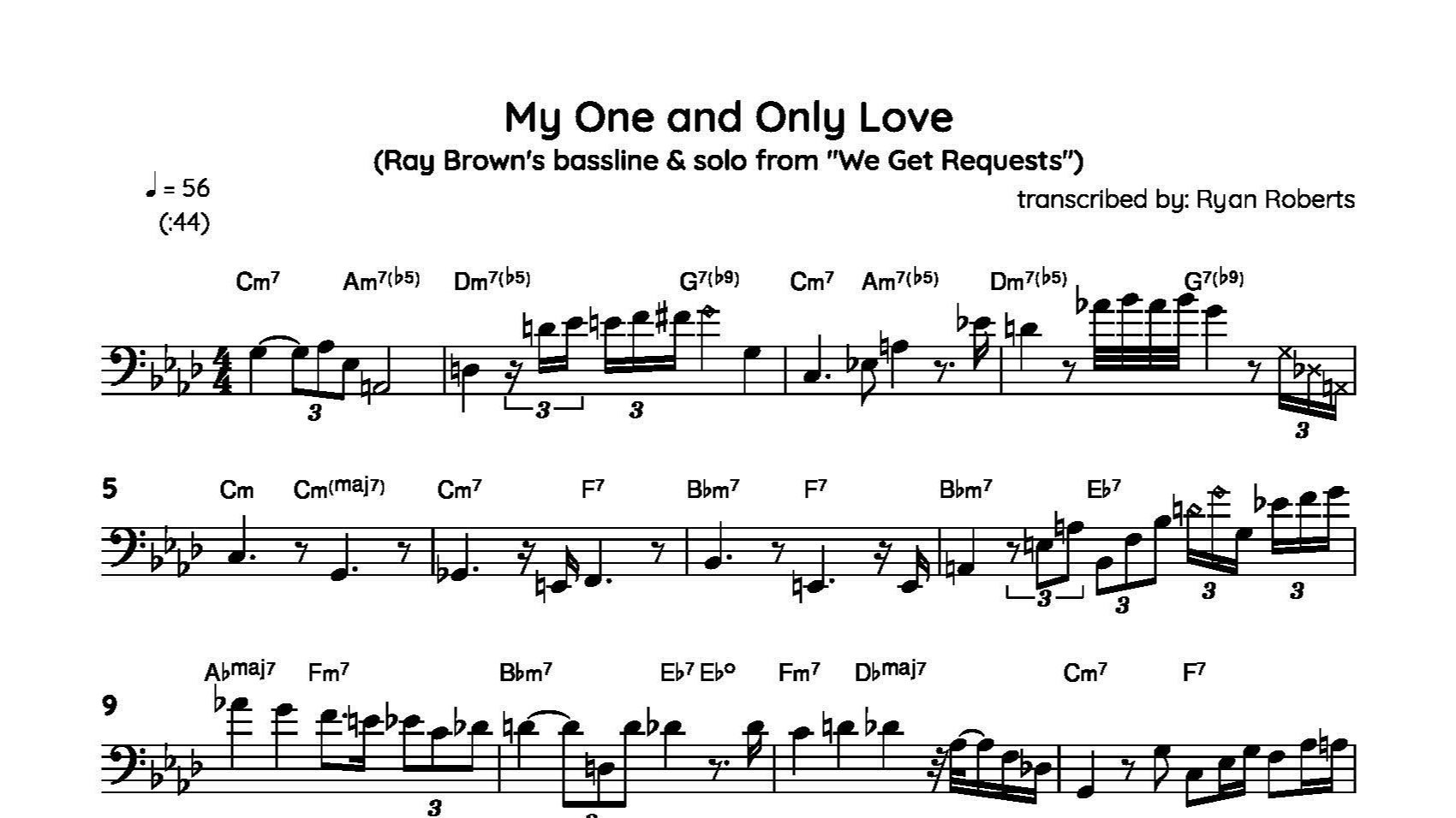 Ray Brown - "My One And Only Love"