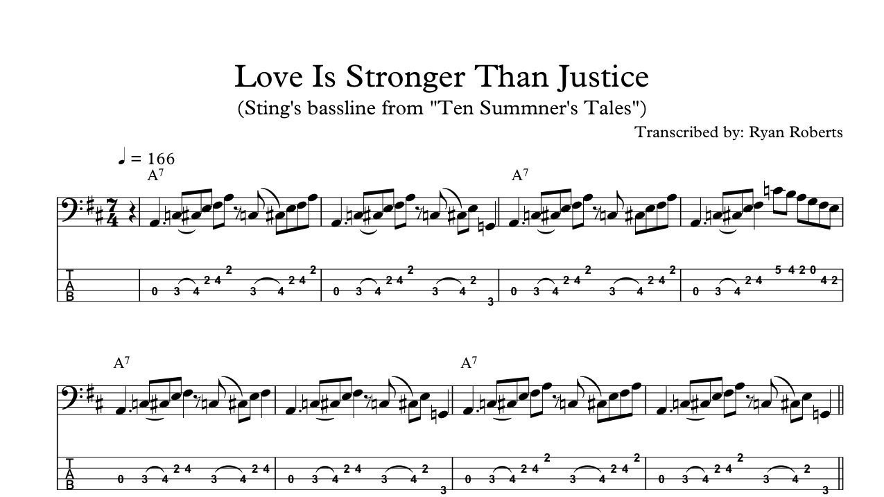 Sting - "Love Is Stronger Than Justice"