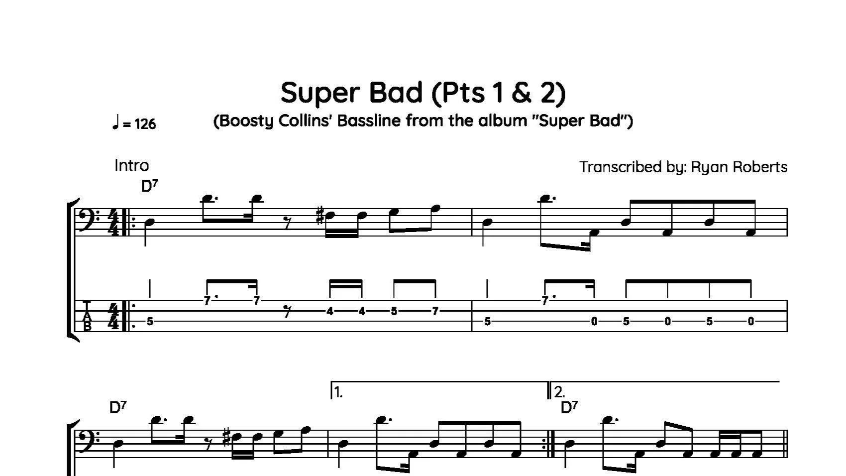 Bootsy Collins - "Superbad"