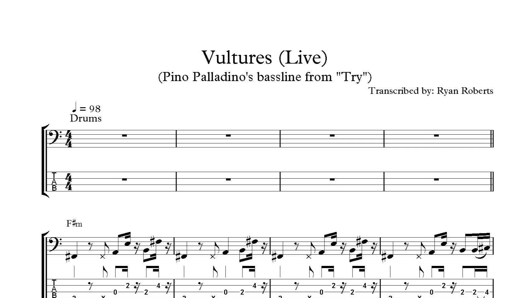 Vultures - Pino Palladino