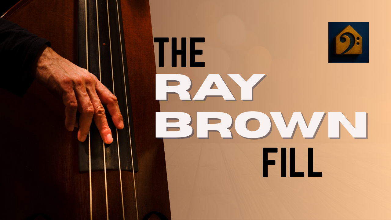 Ray Brown Triplet Bass Fill 