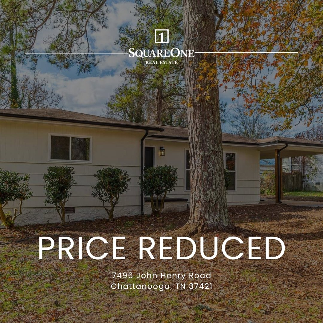 ✨ PRICE REDUCED ✨

🏡 Welcome to 7496 John Henry Road, Chattanooga, TN! This beautifully updated 3-bedroom, 1.5-bath home combines modern upgrades with timeless charm.

Highlights include:
🌟 Gleaming hardwood floors
🌟 Stunning kitchen with custom b