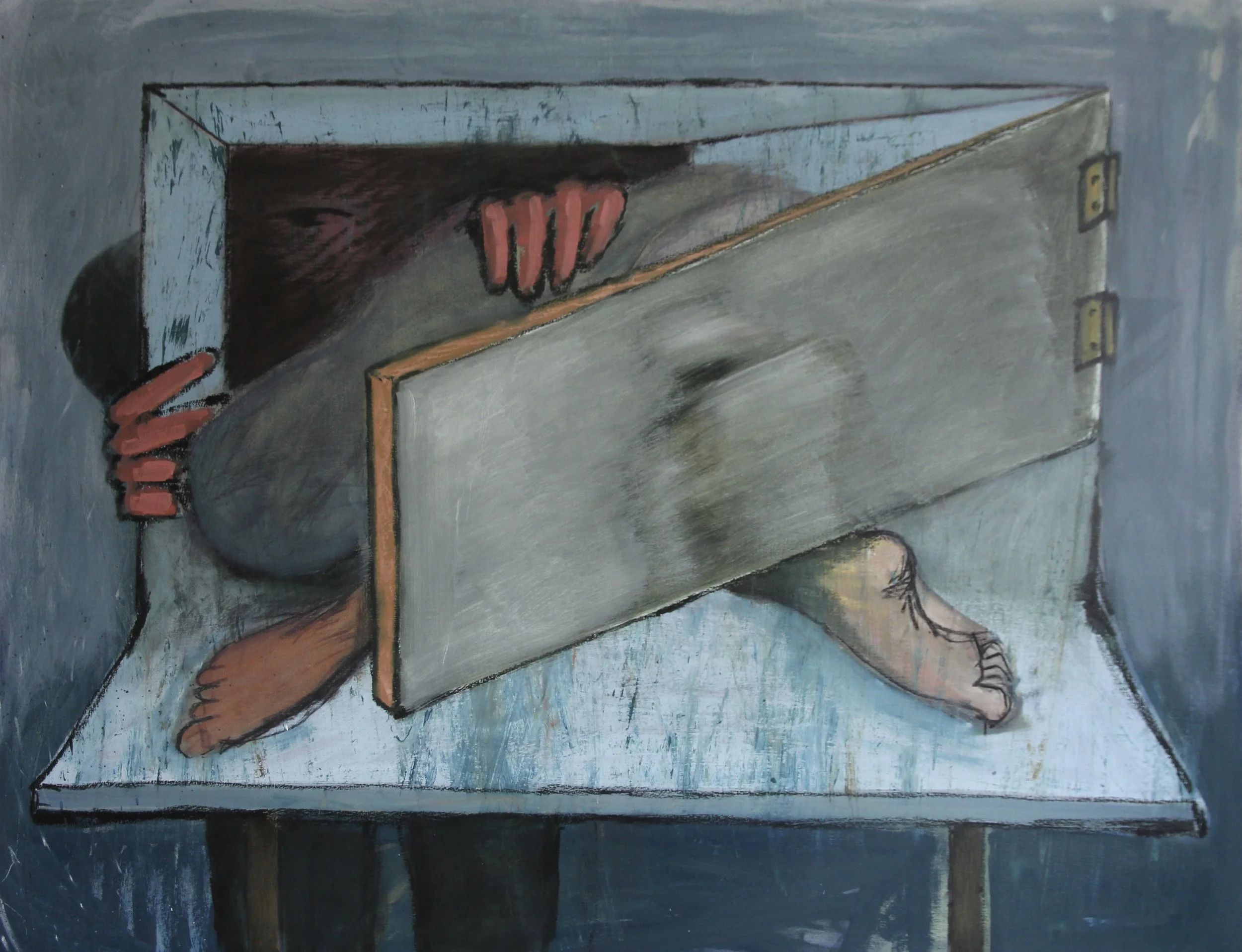 Watcher
114 x 148cm
Oil and charcoal on canvas