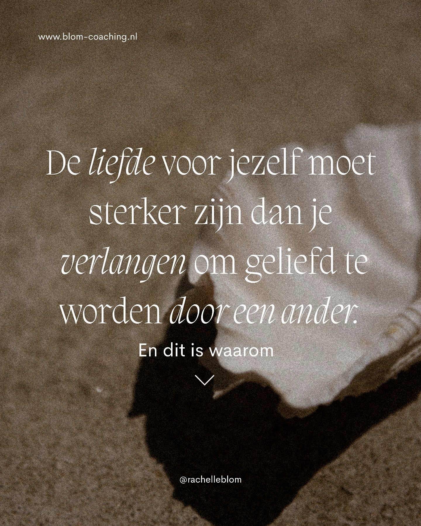 Kun jij jezelf echt zien?
Kun je van jezelf houden, precies zoals je bent?
Of voelt het alsof je pas echt iets waard bent als een ander dat bevestigt?

Wees eens eerlijk. Echt eerlijk&hellip; 

Ook ik heb een tijd gekend waarin ik mijn waarde liet af