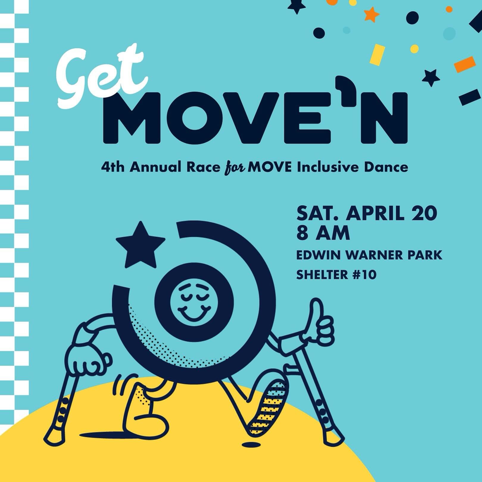 Can you believe we&rsquo;re less than a month away from the Get MOVE&rsquo;n 5K? Have you signed up yet?

Even if you&rsquo;re not a runner, you can still come and join the party! Purchase a general admission ticket to enjoy our amazing student perfo