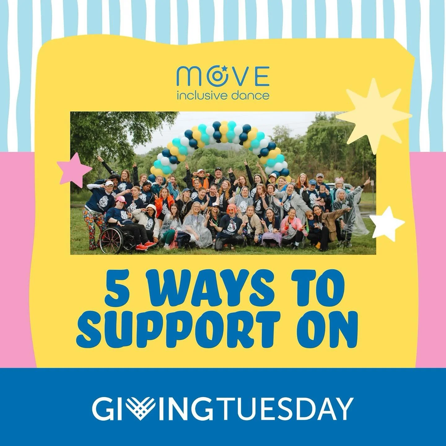We&rsquo;re racing to reach our $15,000 goal by midnight on Giving Tuesday and we need YOU! ⏰💛

There are so many ways to support MOVE Inclusive Dance and make an impact. Every action counts! Let&rsquo;s hit our goal together and keep this community