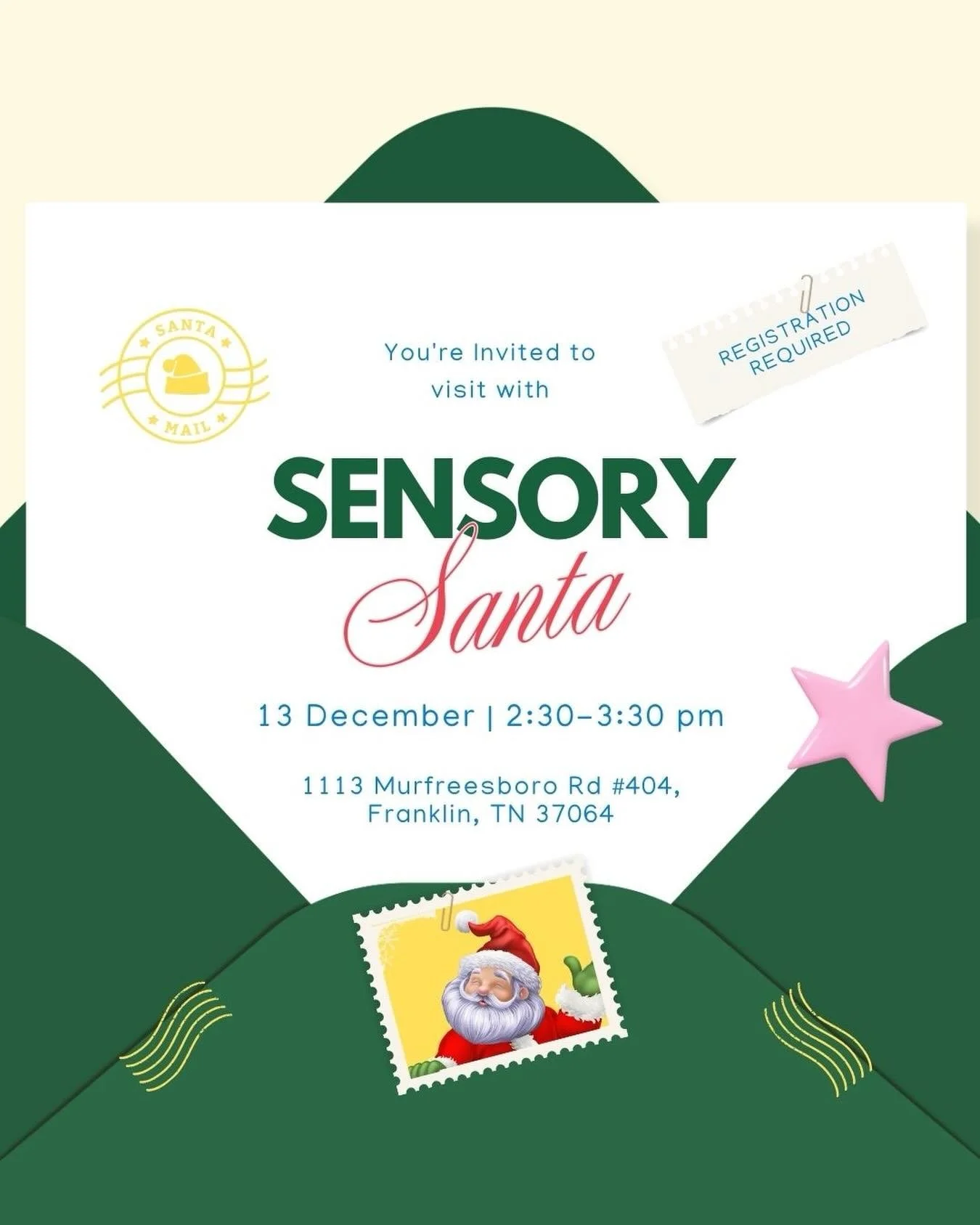 We&rsquo;re thrilled to offer free, private photo sessions with our Sensory Santa, specially trained to support individuals of all abilities for a calm, joyful, stress-free visit. A big shout-out to @bwray_photography for providing free photos for ev