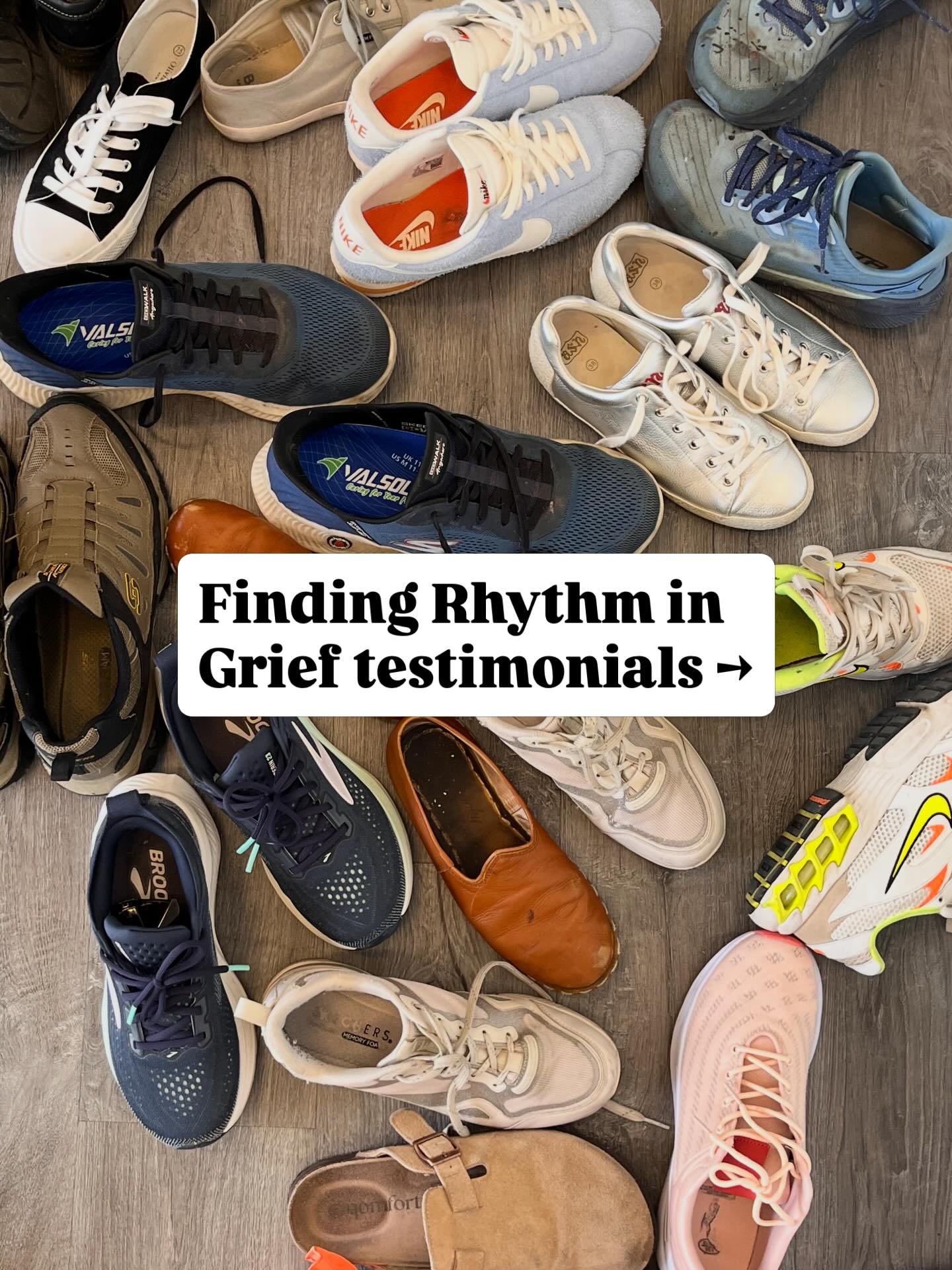 Last week, we hosted our first Music &amp; Movement Therapy Grief Workshop at MOVE Inclusive Dance.

The photo you&rsquo;re seeing isn&rsquo;t the workshop itself, but a moment captured right before we began.

Just shoes. Different sizes, styles, and