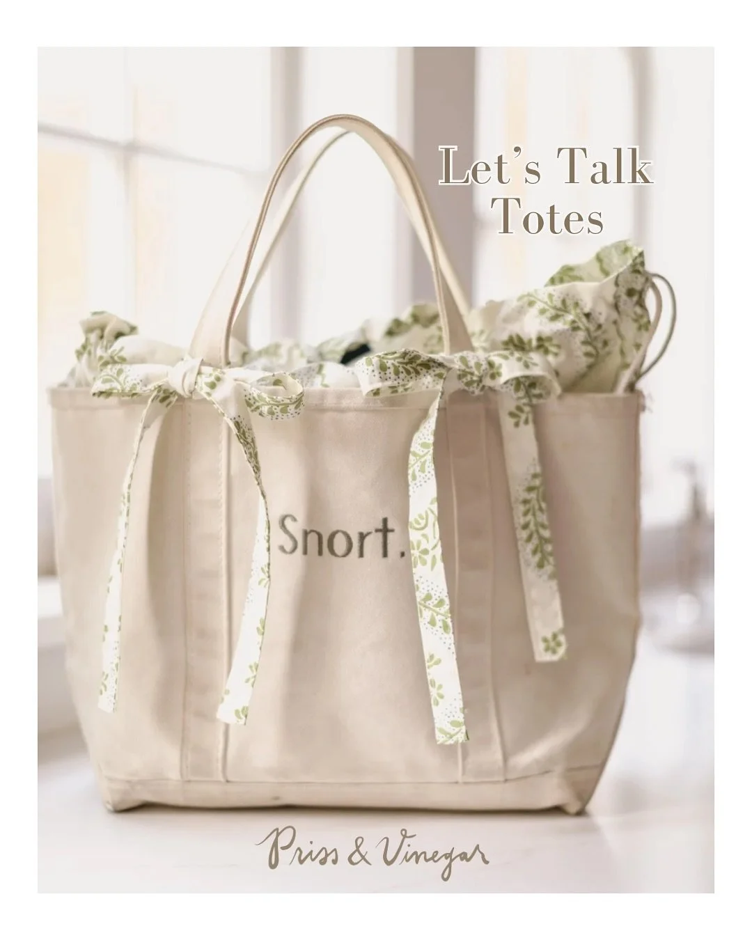 There&rsquo;s something so refreshingly honest &amp; unpretentious about carrying a simple canvas tote, hence the wild popularity of the @llbean Boat &amp; Tote. Then @ironicboatandtote broke all of our collective brains with the innovation of embroi
