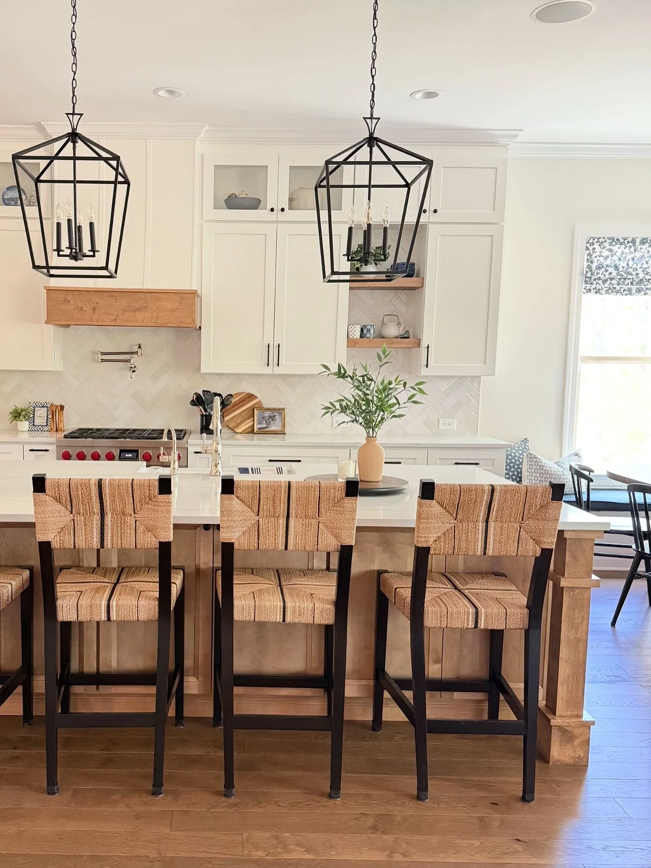 TGIF! Celebrating with a fab before and after kitchen transformation. From outdated and dysfunctional to coziest heart of the home! 🩵

🛠️ Branch Home Improvement
🪟 @germanidesign 
.
.
.
.
.
.
.
#kitchendesign #kitchenremodel #interiordesign #caryi