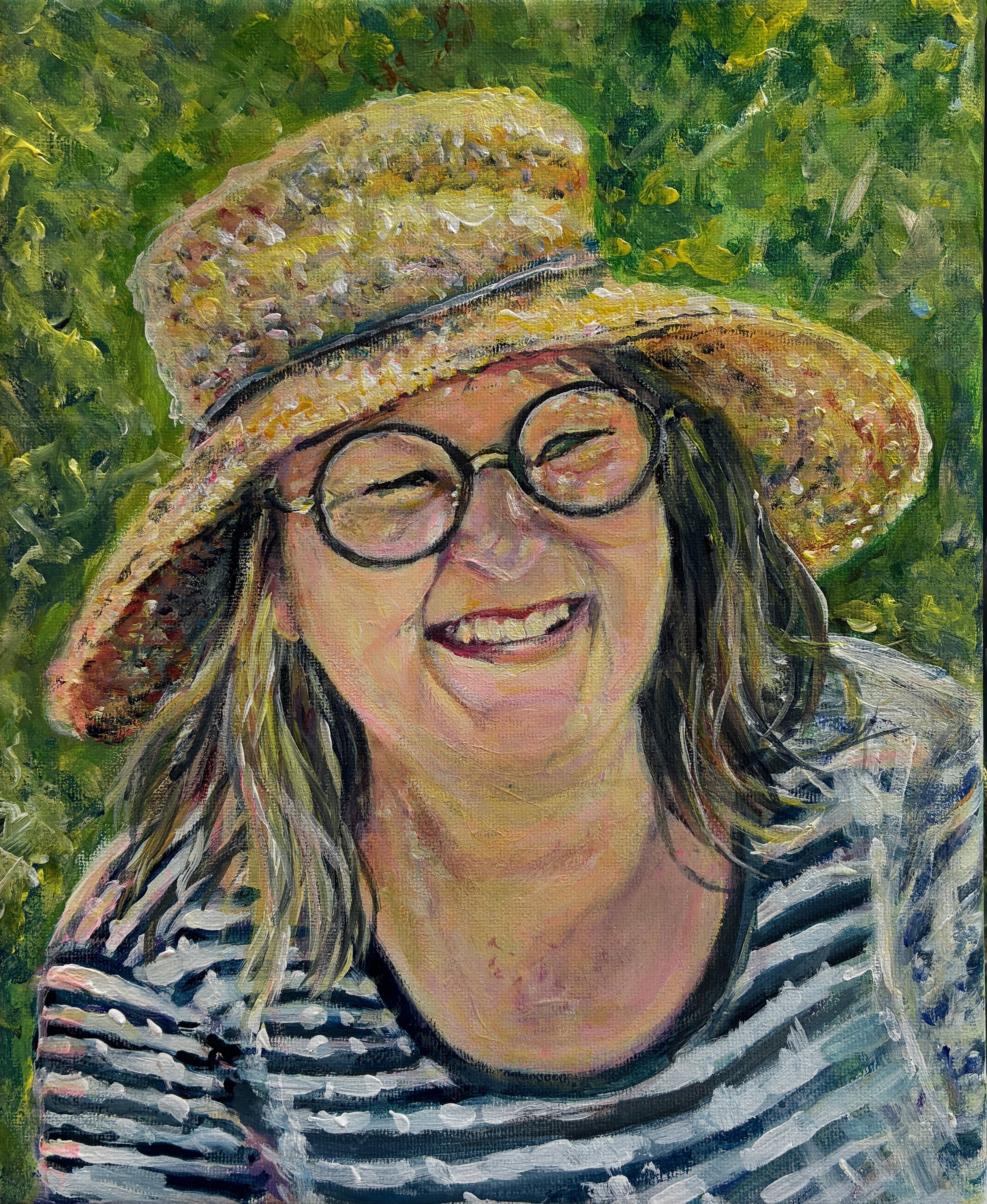 "Joy"   Akryl på lærred,  25 x 20