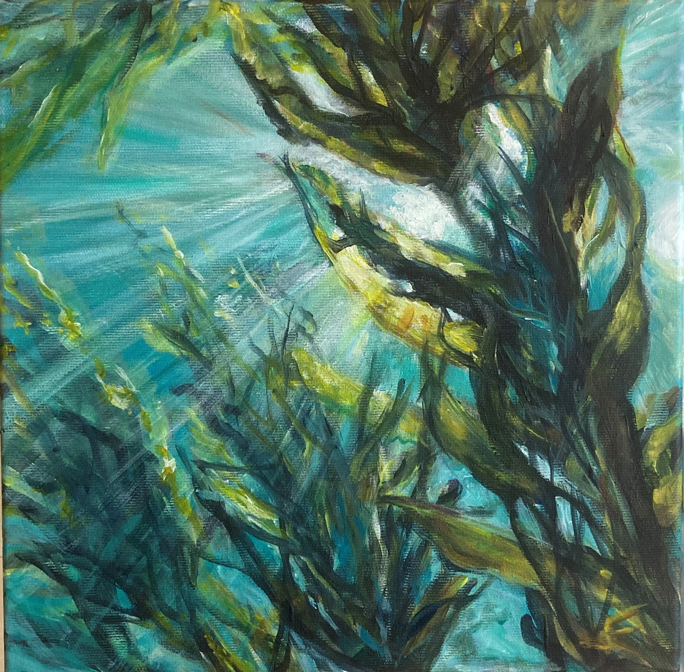 "Sunlight and seaweed" 30 x 30 (SOLGT)