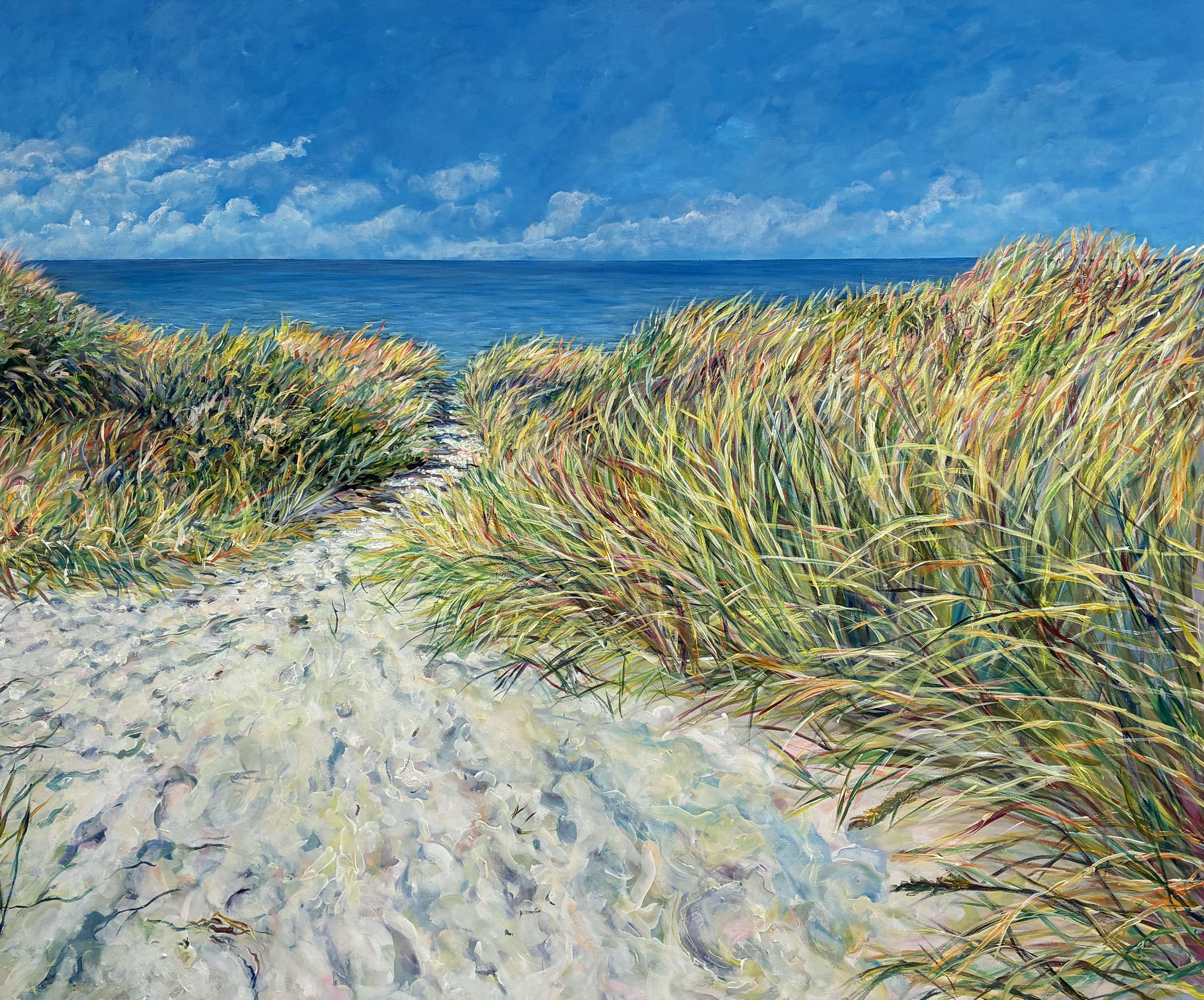"Til stranden" 100 x 120 (SOLGT)