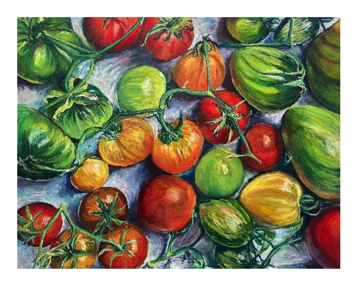 "Tomater" KUNSTPLAKAT NR 20   40 x 50   Pris 600kr  - udkommer om få dage. Kan reserveres nu.