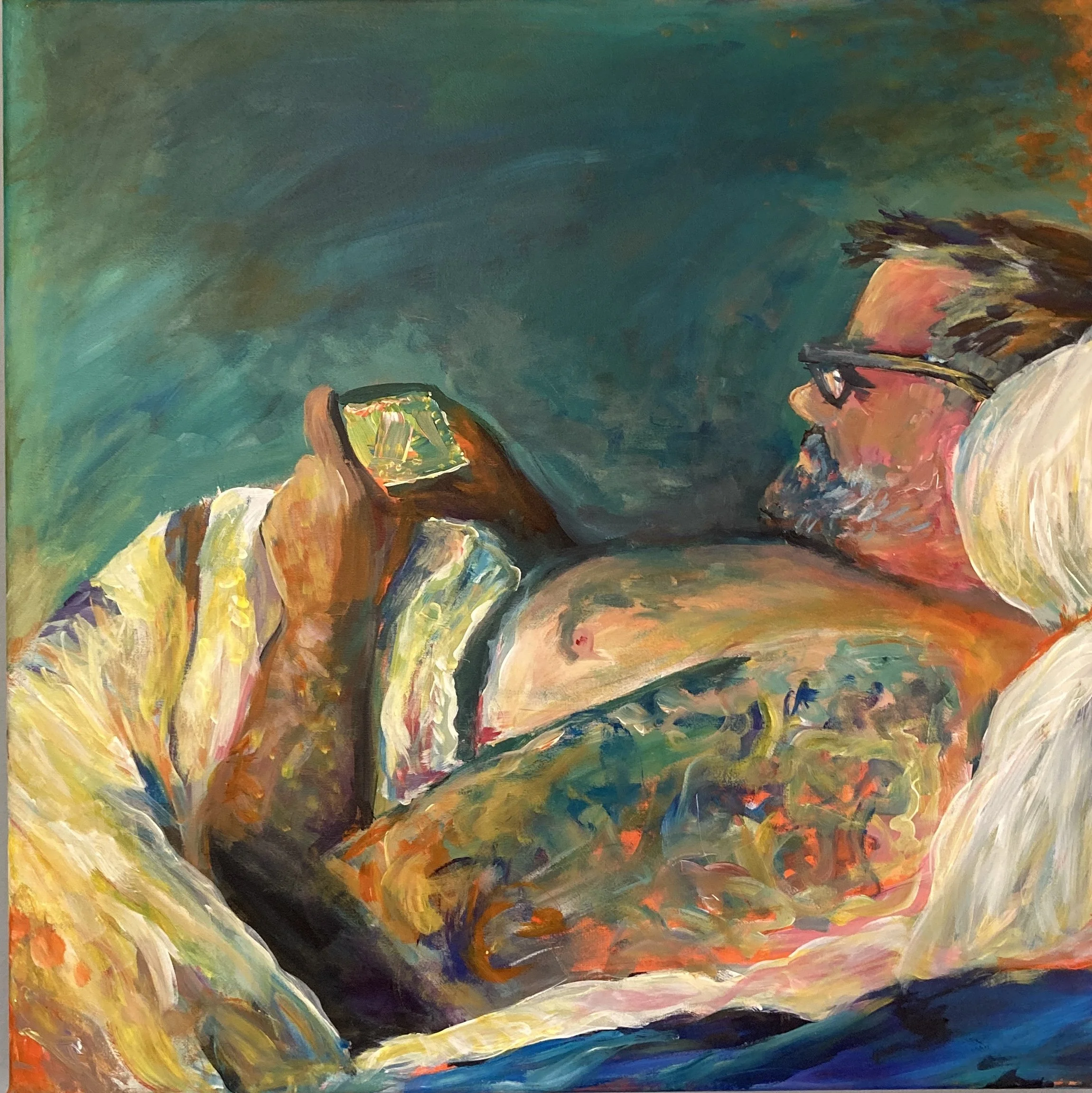 "Langsom morgen"     50 x 50
