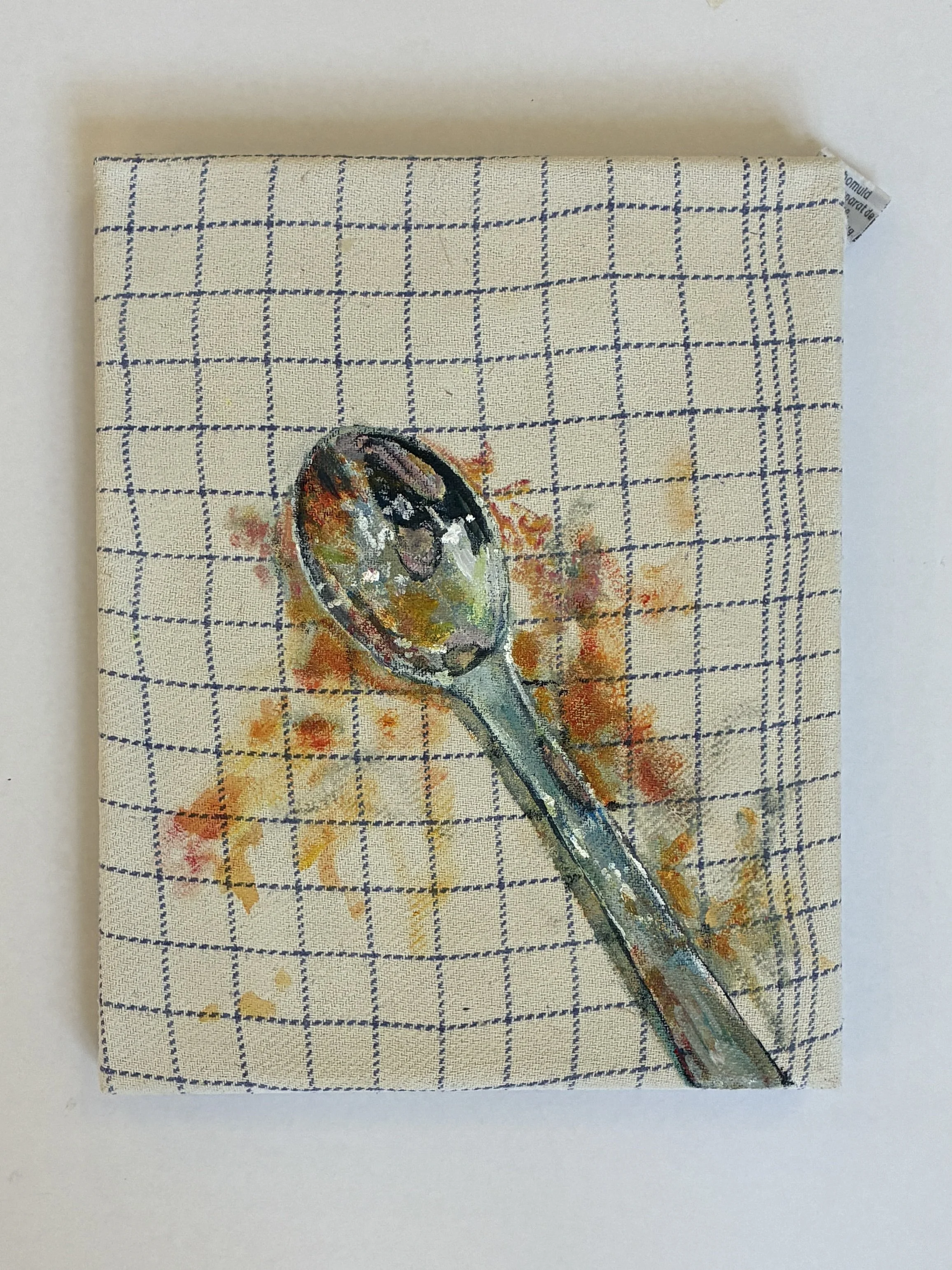 "Messy but mostly good" - 20 x 25, akryl på bomuldsviskestykke opspændt på ramme
Udstillet på JANUS - Museum for Samtidskunst