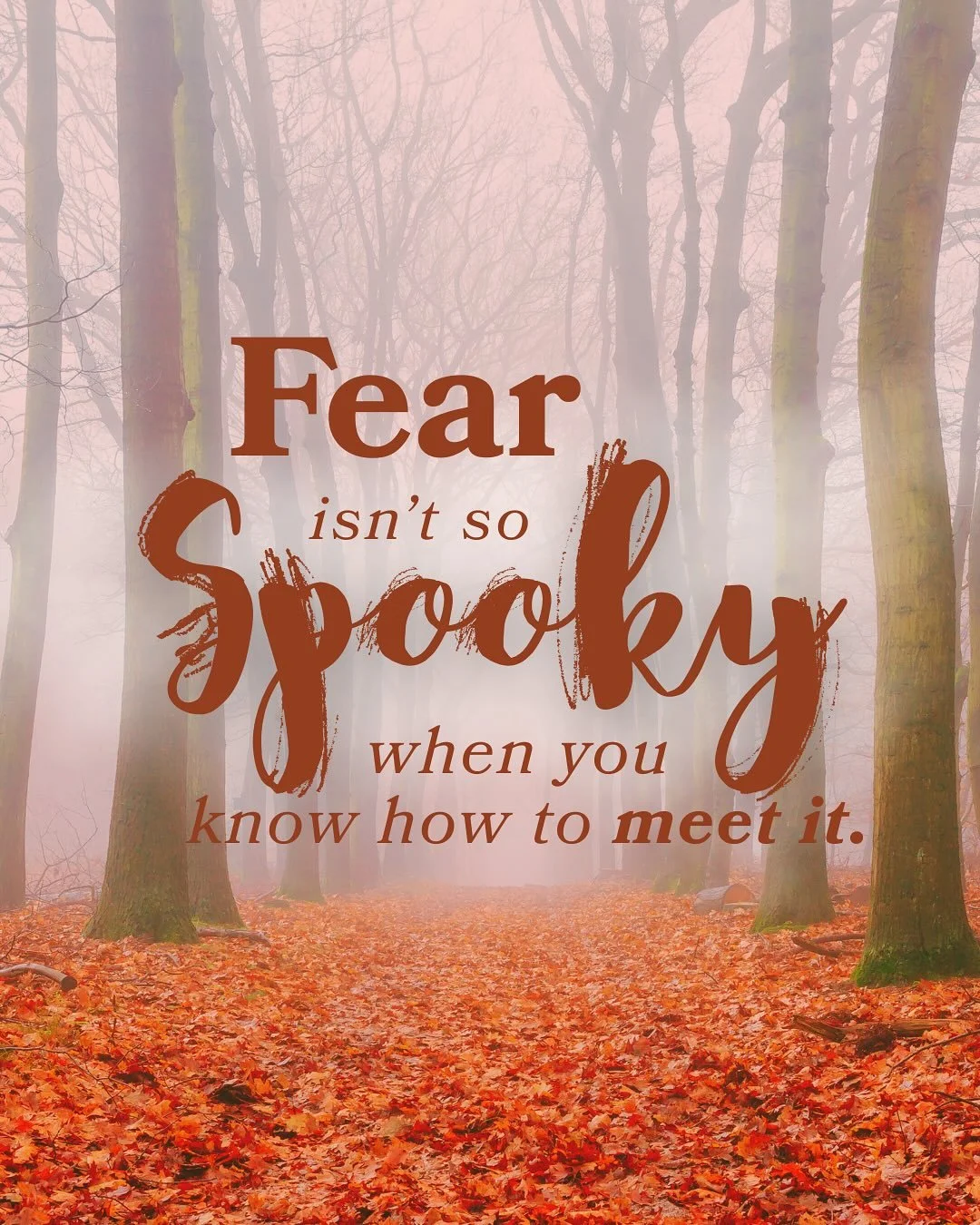 Fear gets a bad reputation.
We label it as dark, spooky, or something to push away.

But fear isn&rsquo;t a sign that something&rsquo;s wrong.
It&rsquo;s an invitation to slow down and turn inward.

Fear is just energy&mdash;a signal from your system