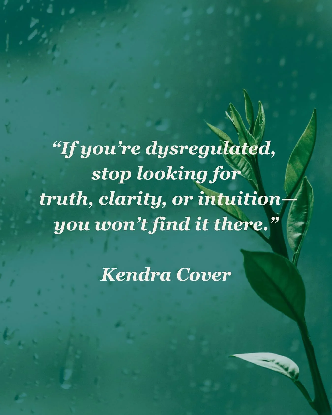 Do you know when you&rsquo;re dysregulated?
Do you know what that looks like for you?

For me, I didn&rsquo;t realize I was running on urgency&mdash;that my constant sense of &ldquo;go, go, go&rdquo; was actually anxiety.
I thought I was just being p