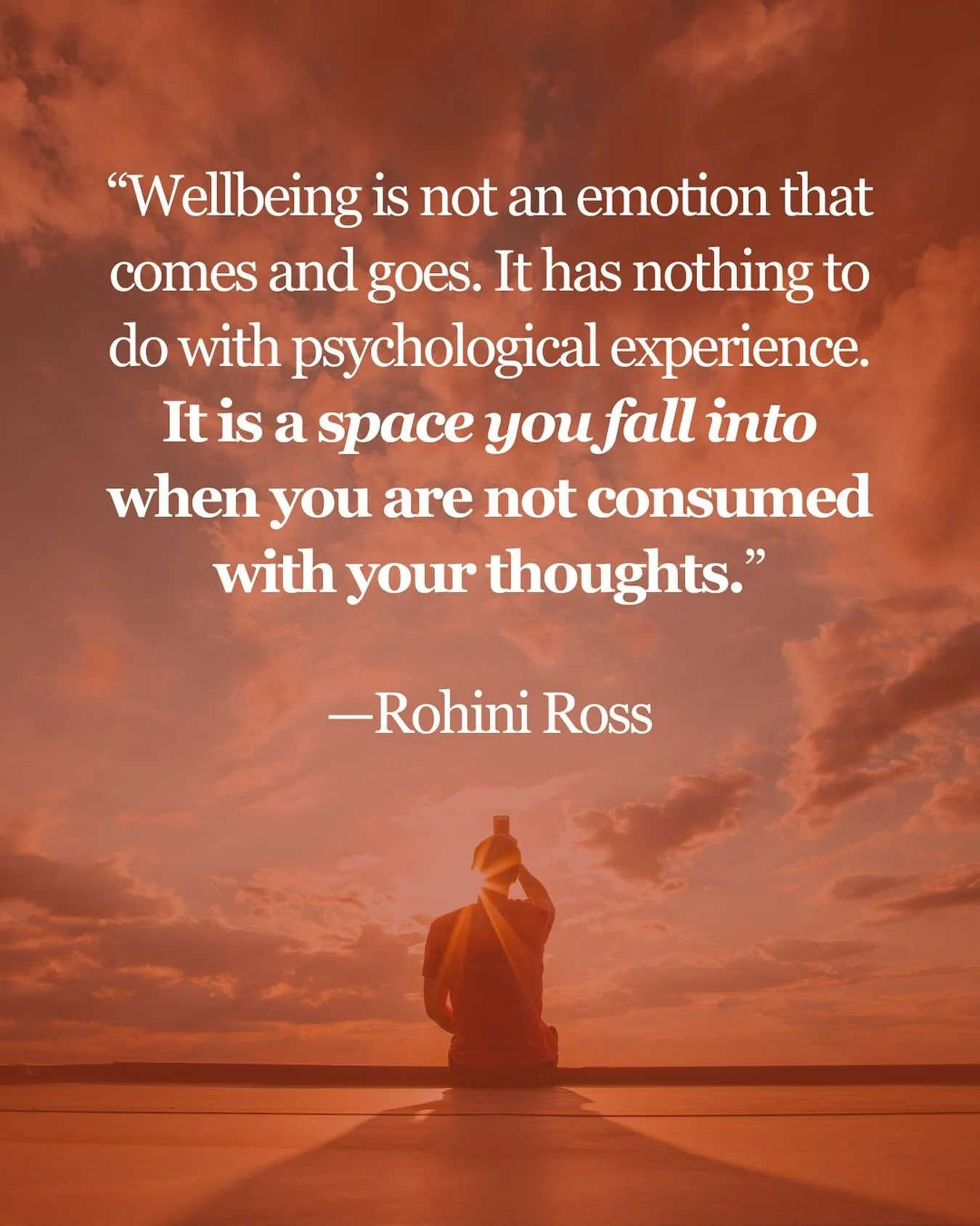 When I first heard @angusandrohini speak about wellbeing this way, something in me exhaled.

We&rsquo;re conditioned to think wellbeing is a feeling we achieve&hellip;
or maintain
or protect
or earn.

But what if wellbeing isn&rsquo;t a state of mind