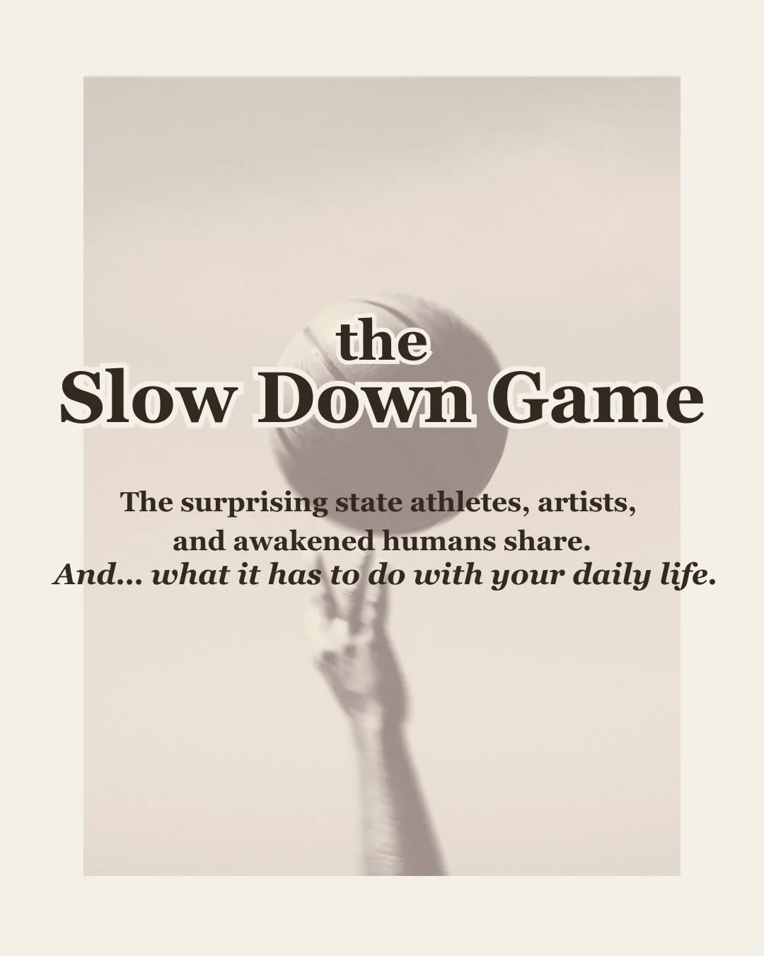 Some states look magical from the outside:
athletes moving in slow motion, artists disappearing into the music, performers describing time stretching around them.

But these aren&rsquo;t &ldquo;special&rdquo; states.
They&rsquo;re human states.
And t