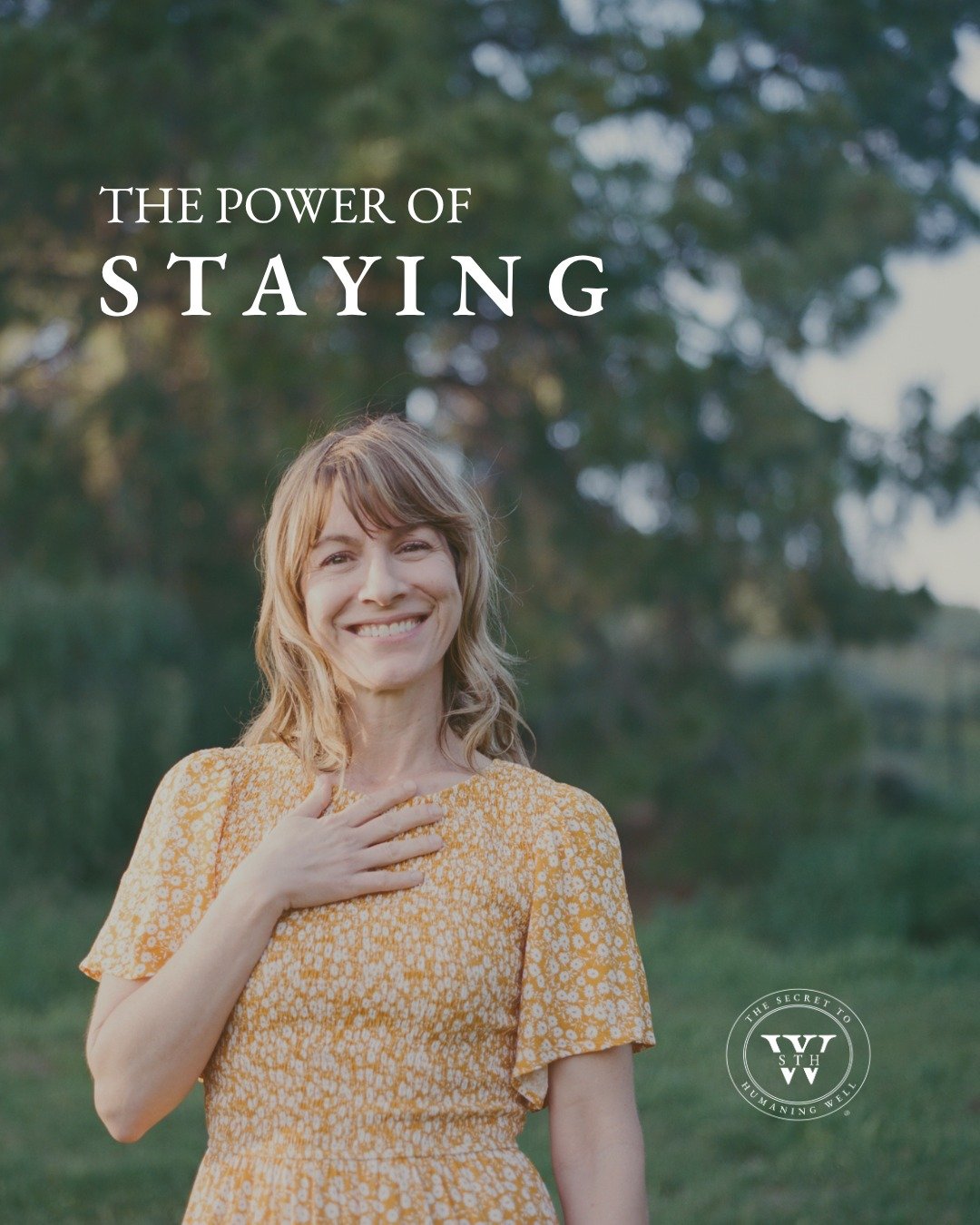 There's real power in staying with our experience&mdash;with what's here, even when it doesn't feel good.

Last weekend, my old push-and-override pattern showed up. This is what happened when I stayed with the experience instead of getting into actio