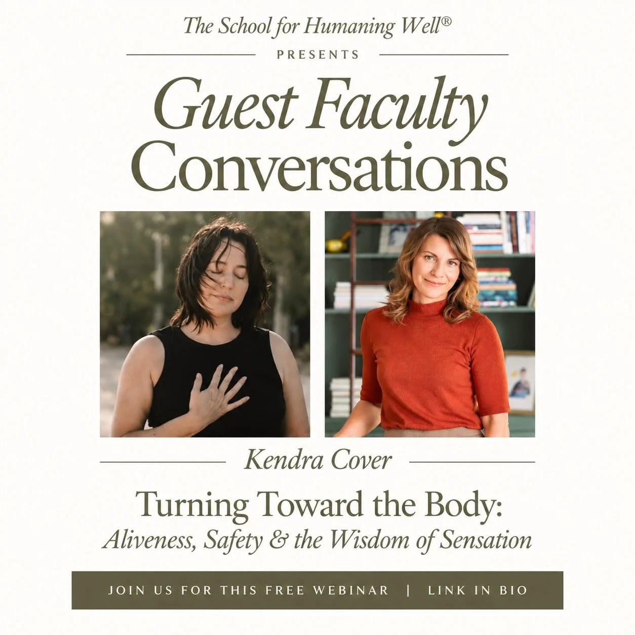 Most of us learned to leave our bodies to survive. We override hunger, pleasure, exhaustion, and desire&mdash;all in favor of getting it right, staying safe, being good.

But the body is still here. Still speaking. Still waiting to be met.

On Thursd