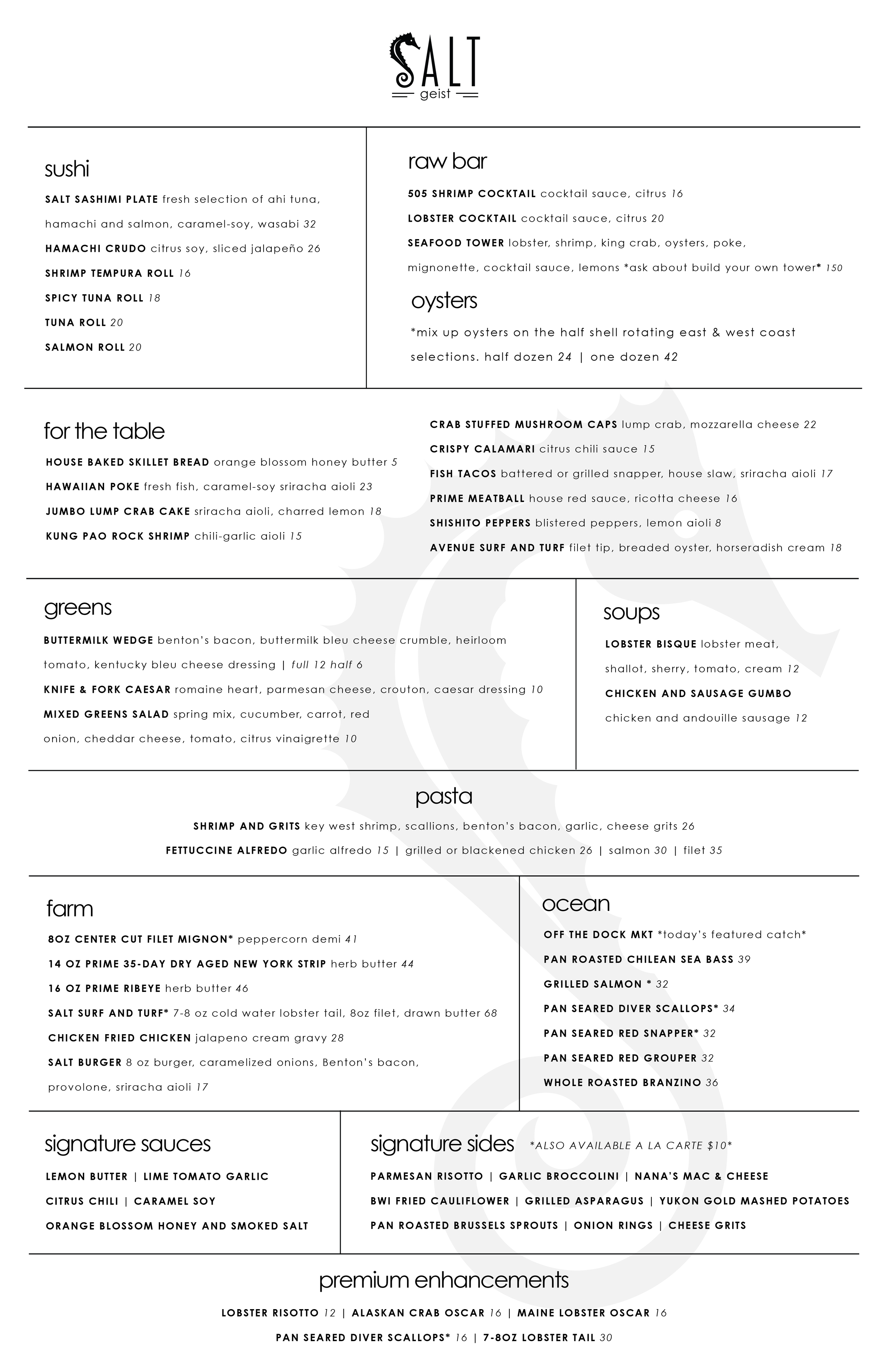 Food — SALT ON GEIST