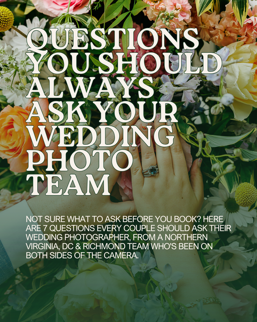 7 questions you should always ask your wedding photographer…