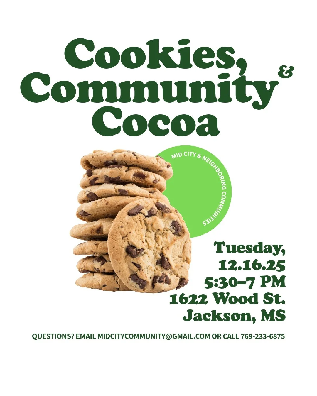 Cookies, Community and Cocoa: Mid City Neighborhood Meeting