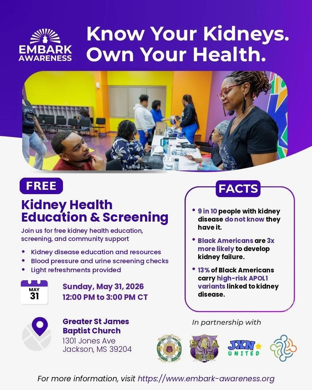 Kidney Health Education and Screening