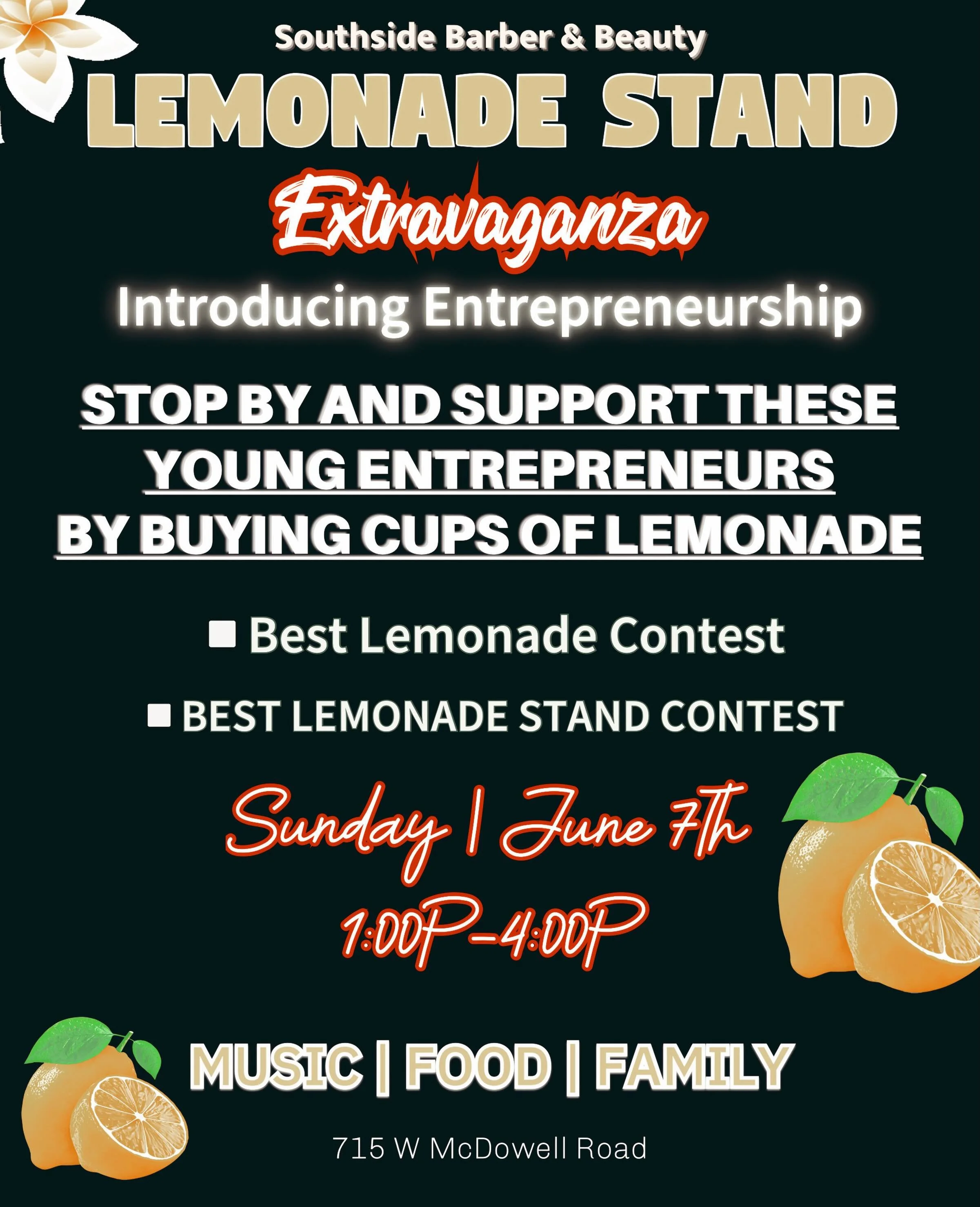Southside Barber & Beauty Lemonade Stand Extravaganza
