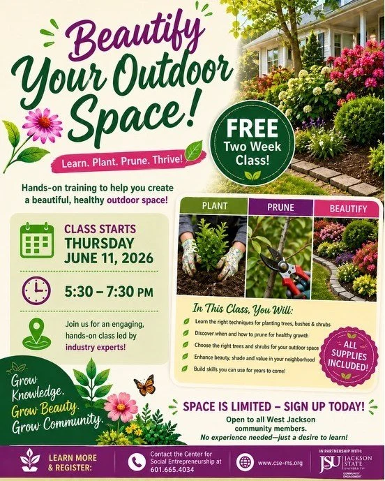 Beautify Your Outdoor Space: Free Two-Week Hands-On Class