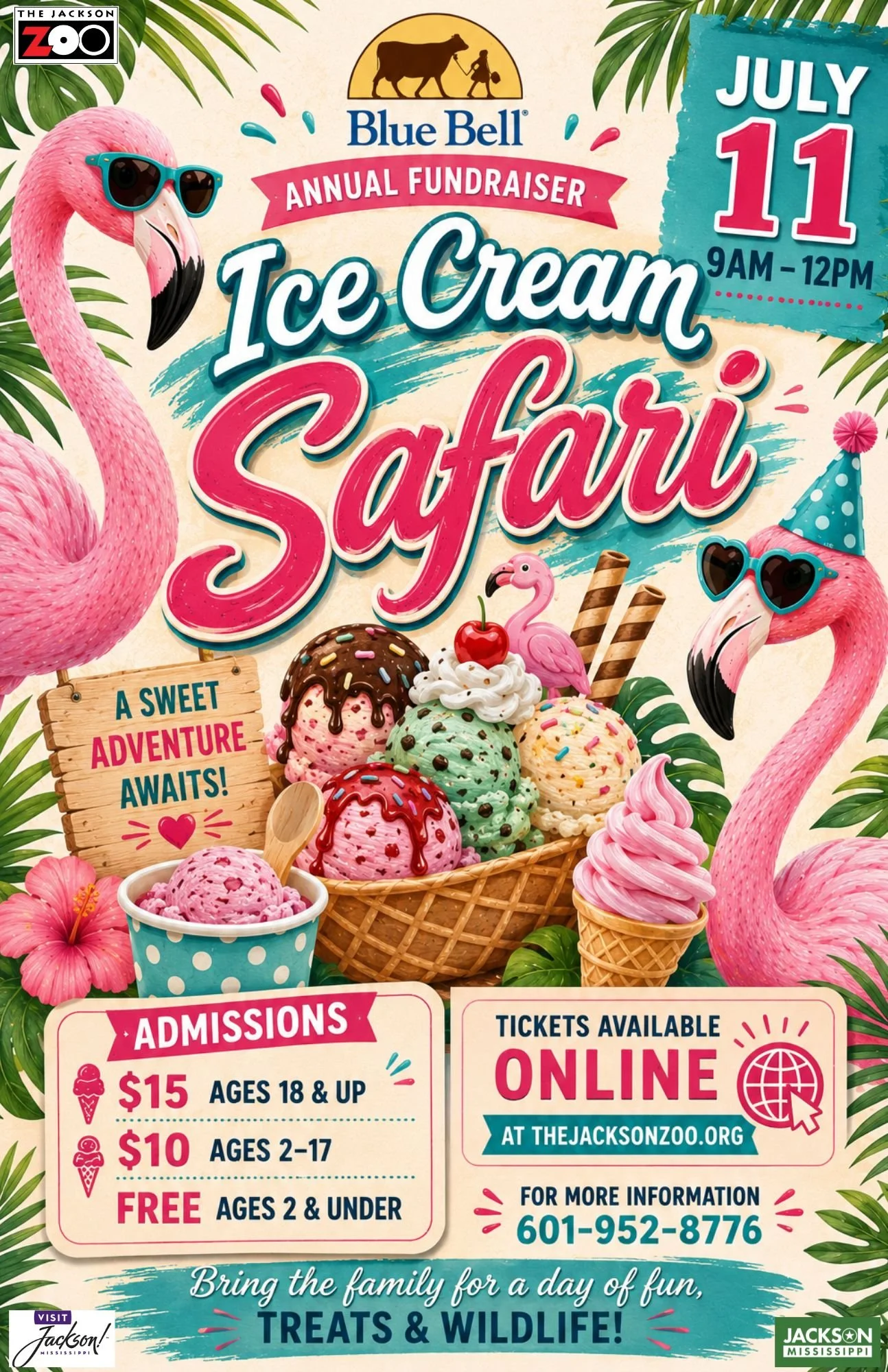 Jackson Zoo Annual Ice Cream Safari Fundraiser