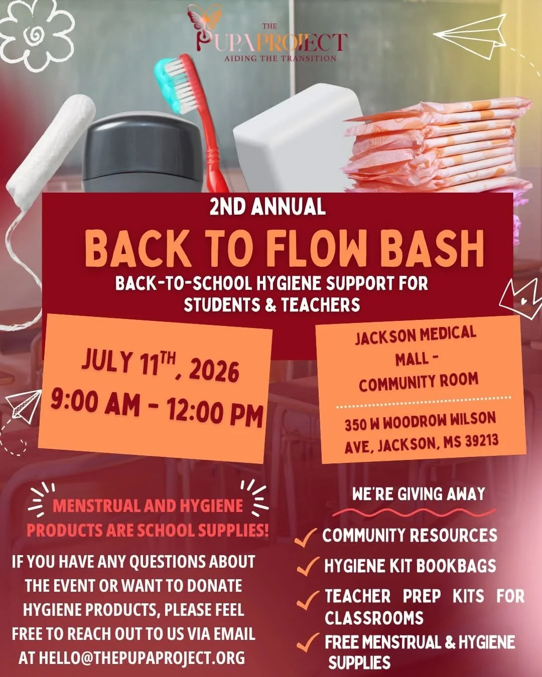 The Pupa Project's 2nd Annual Back to Flow Bash